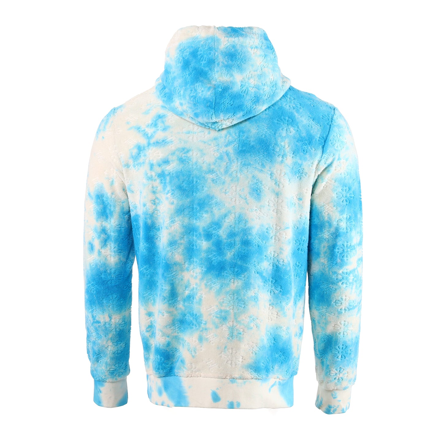 tie dye blue hoodi