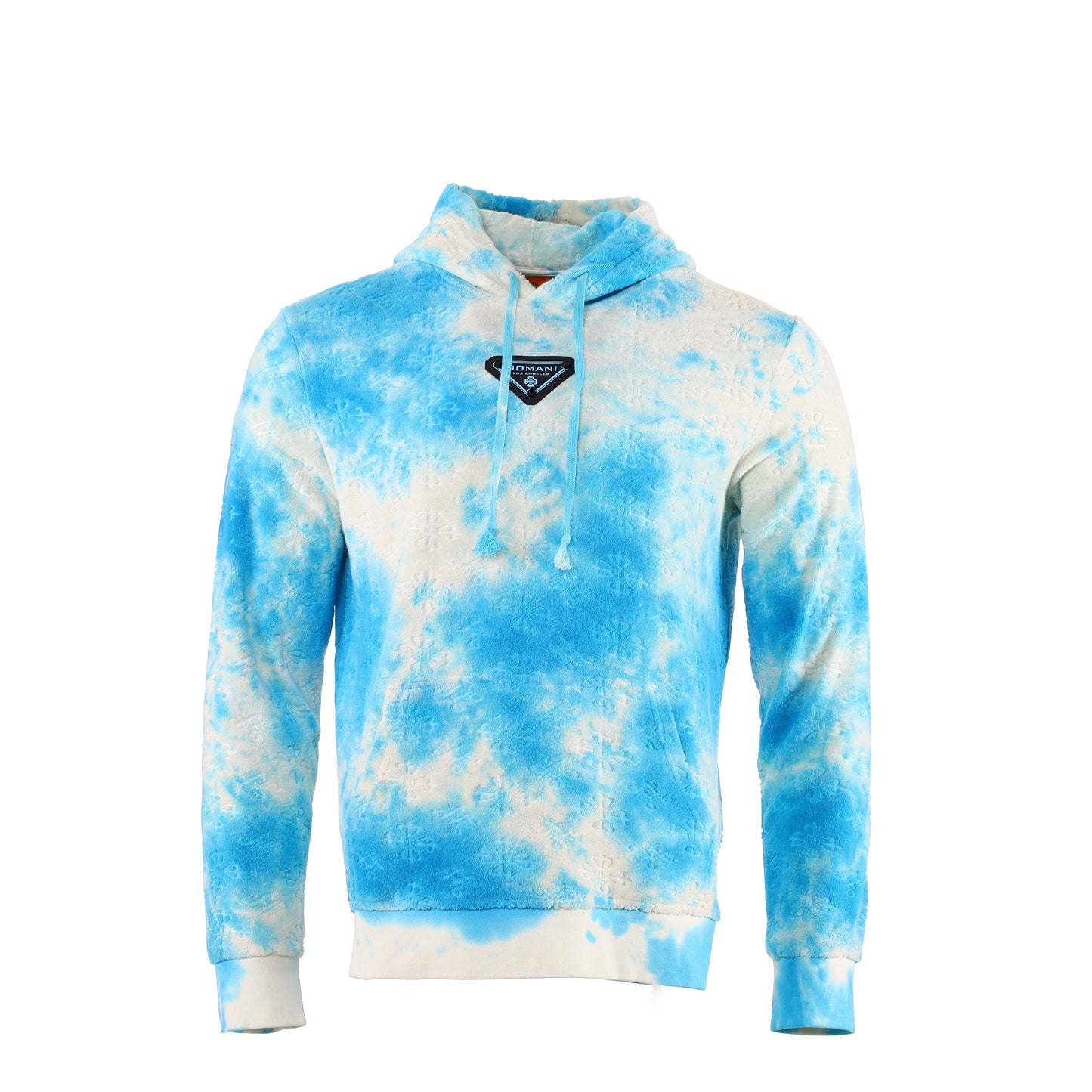 tie dye blue hoodi