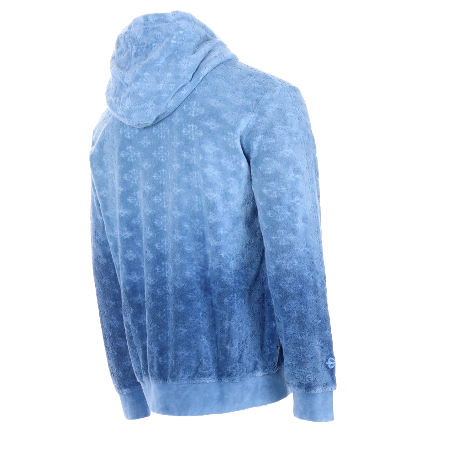 tie dye blue hoodi