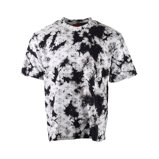 tie dye black short&t-shirt