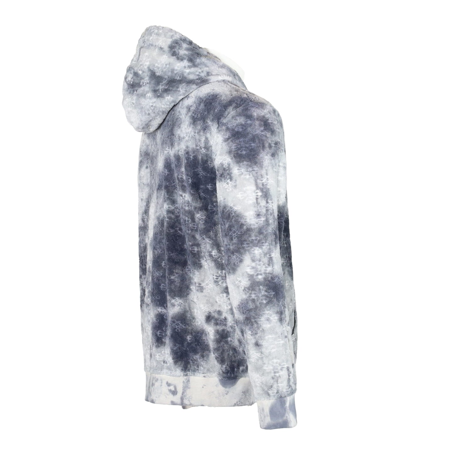 tie dye gray hoodi