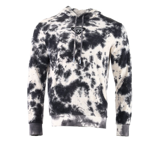 tie dye black &beige hoodi