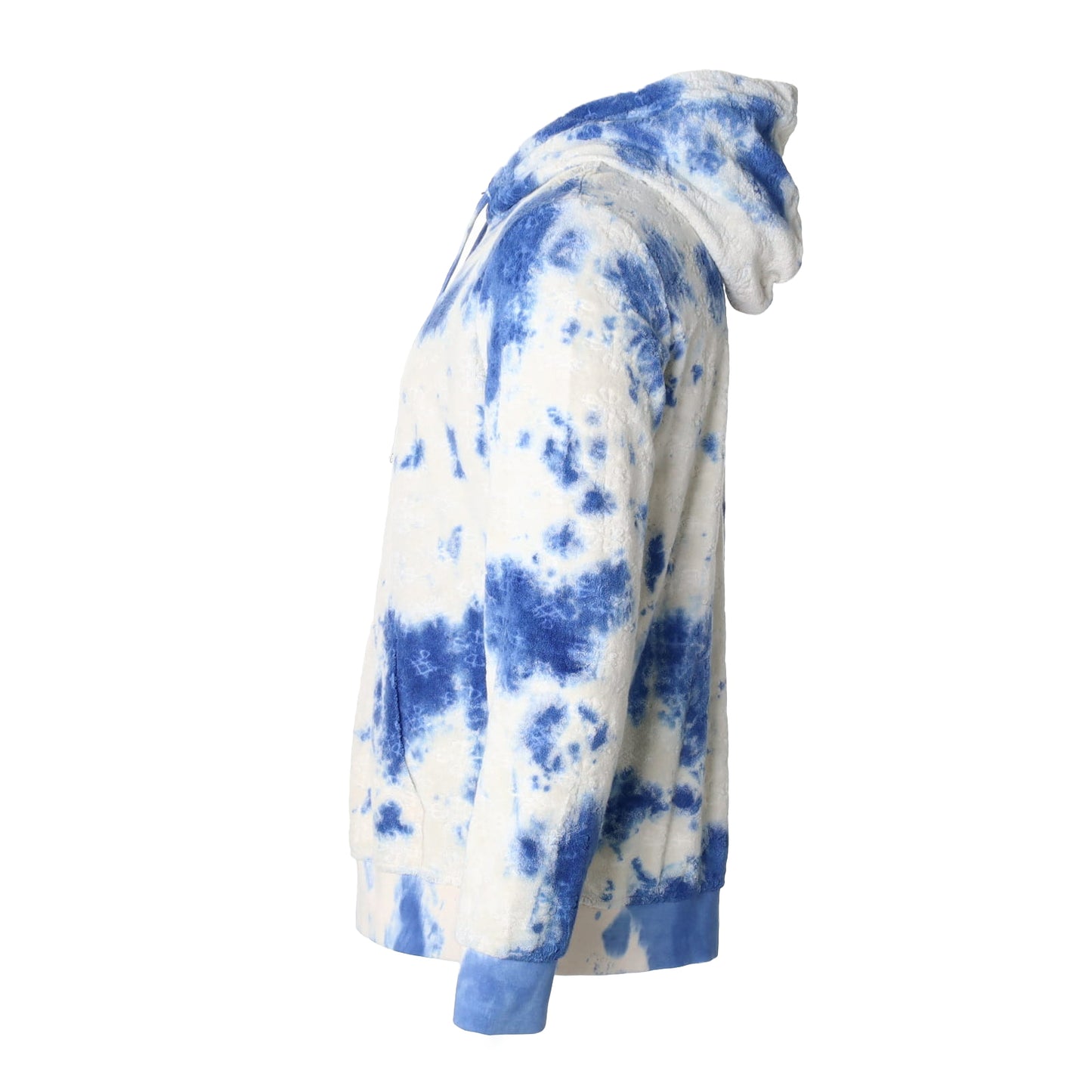 tie dye blue hoodi