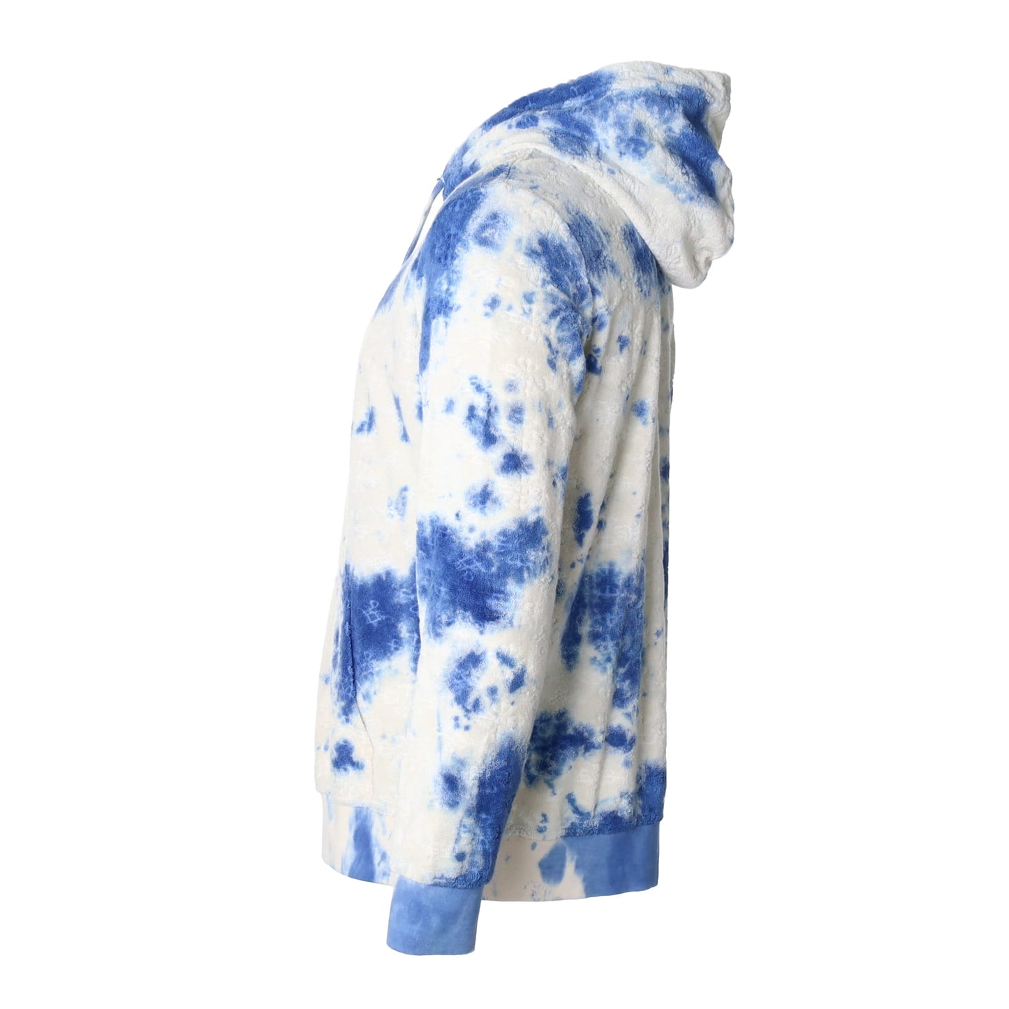 tie dye blue hoodi