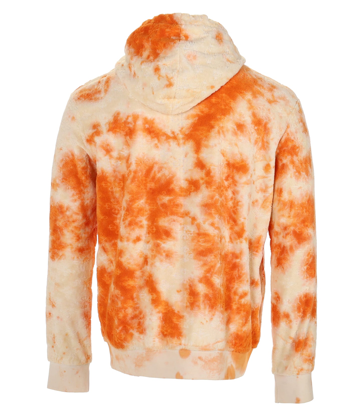 tie dye orange hoodi